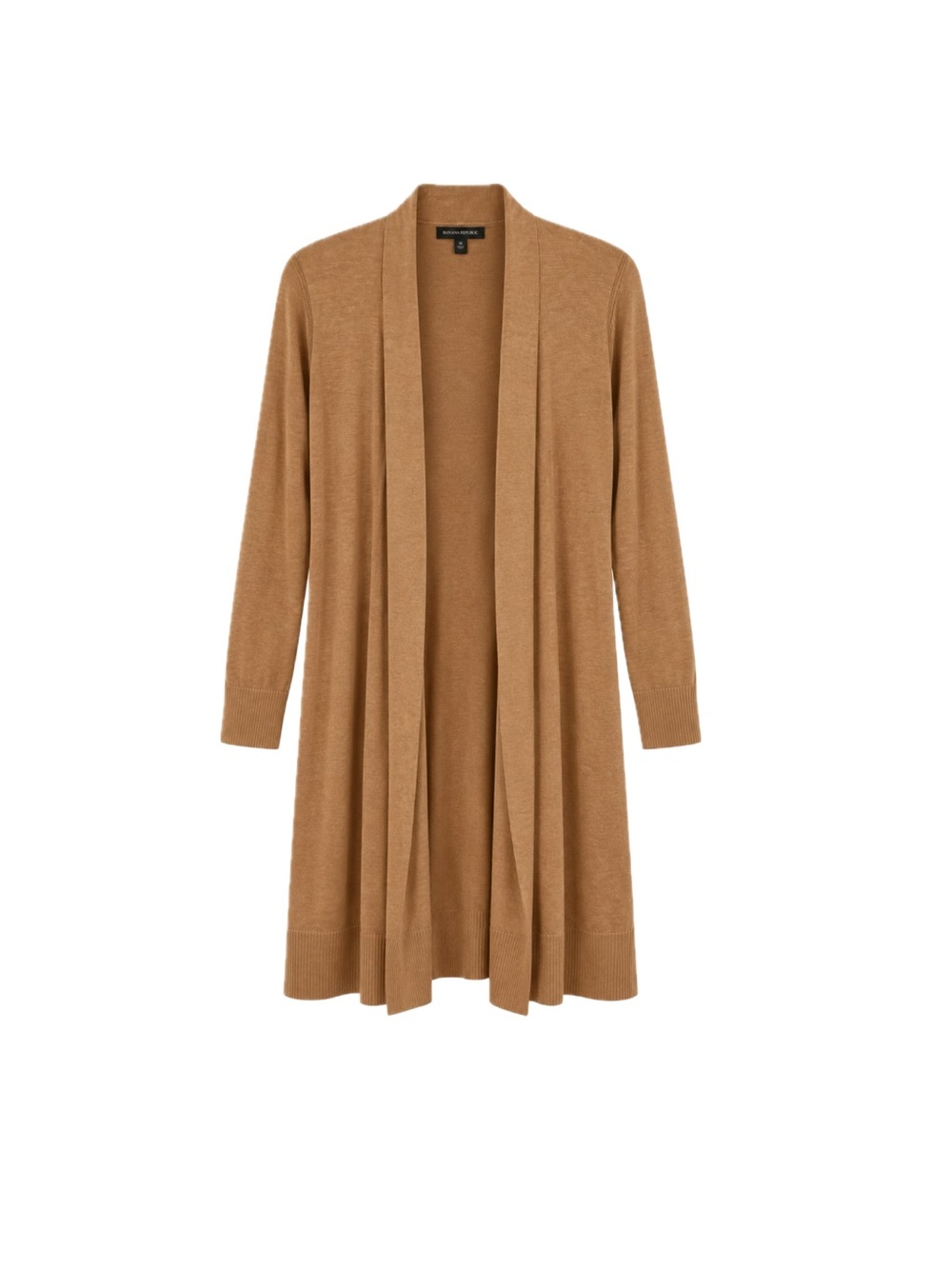 Banana Republic Linen-Blend Duster Cardigan – Camel/Tan, Size M